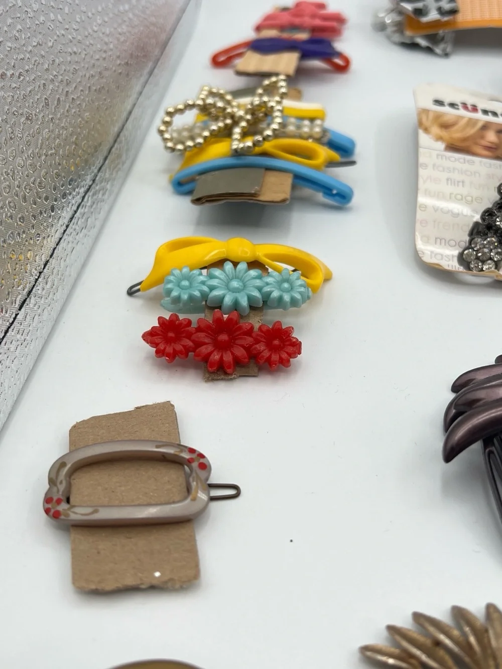 Colorful Vintage Assorted Hair Accessories Lot